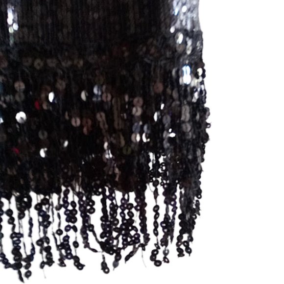LE CHATEAU Charleston Era Black Sequined Dress Size 2 NEW NWT - Picture 10 of 10